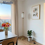 Load image into Gallery viewer, Eloise Decorative Glass Pumpkin Floor Lamp - Retro Organic Style for Living Rooms