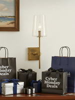 Load image into Gallery viewer, Derlina Clear Glass Sconce - Elegant Single To Triple Vanity Sconce