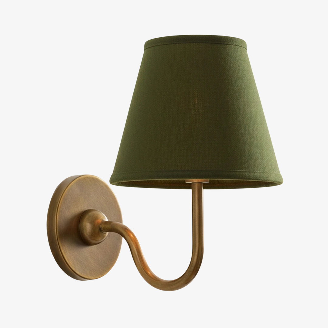 Luvora Fabric Shade Wall Sconce with Drum Shade - Classic Pleated Sconce Light