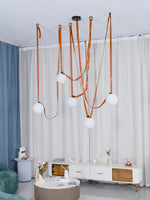 Charger l&#39;image dans la visionneuse de galerie, Suspension modulaire au design sculptural en forme de ceinture
