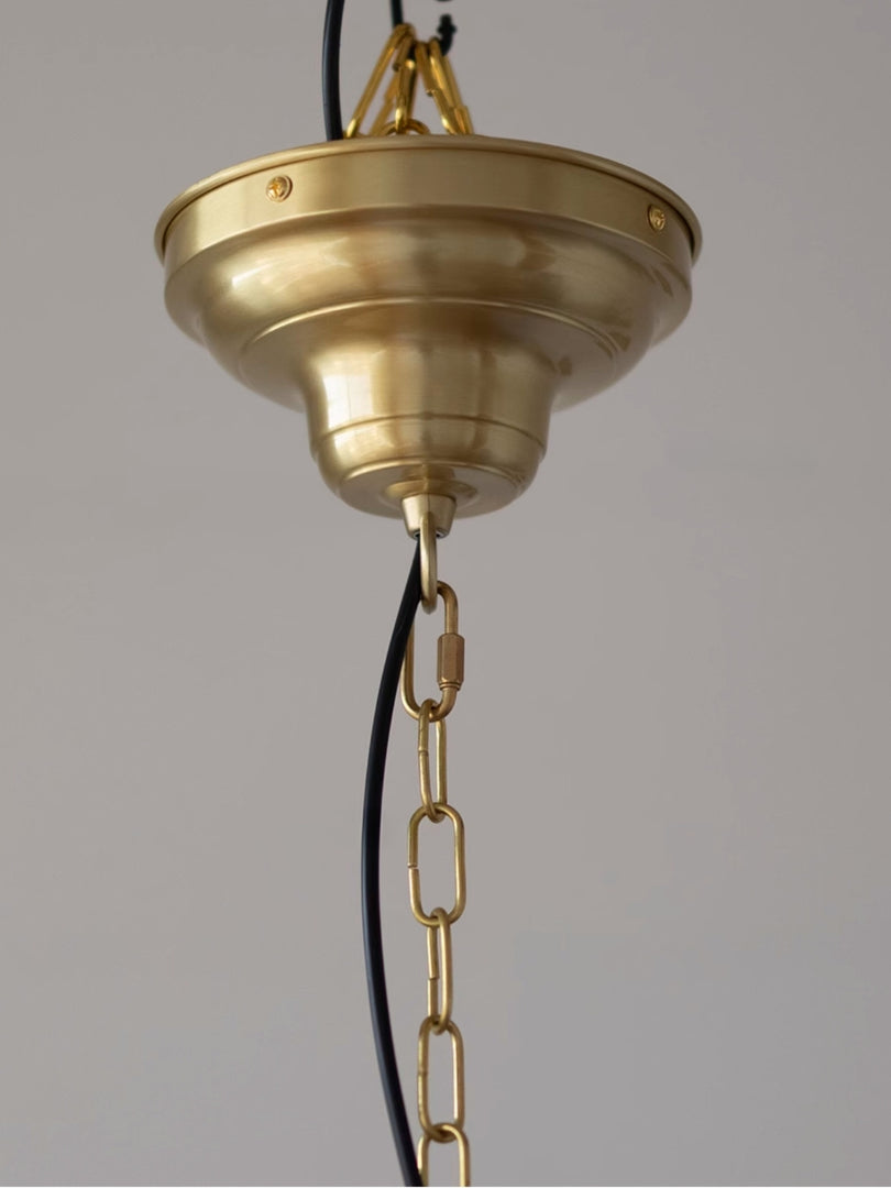 Opalglas Pendelleuchte – Vintage Milchglas Pendelleuchte im Art Deco Stil