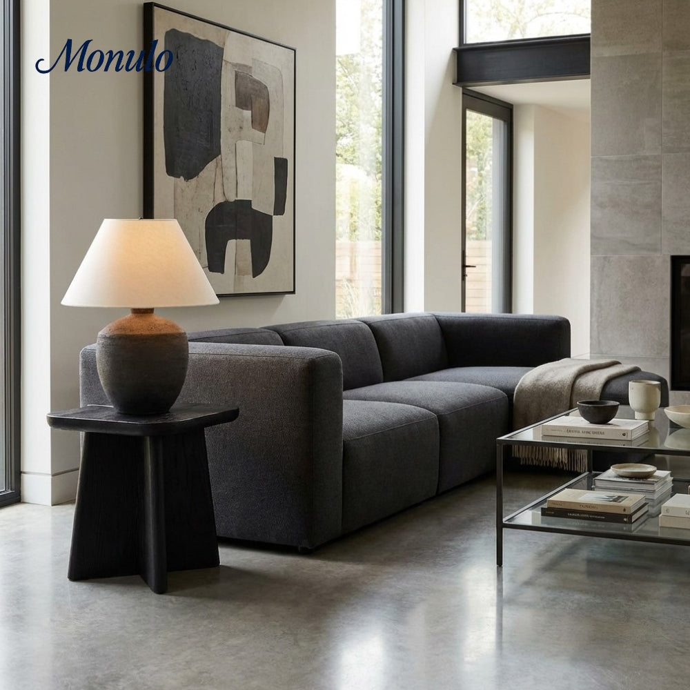 Ceruna Moderne Skulpturale Akzentlampe - Zeitgenössische Tischleuchte für Wohnzimmer und Schlafzimmer