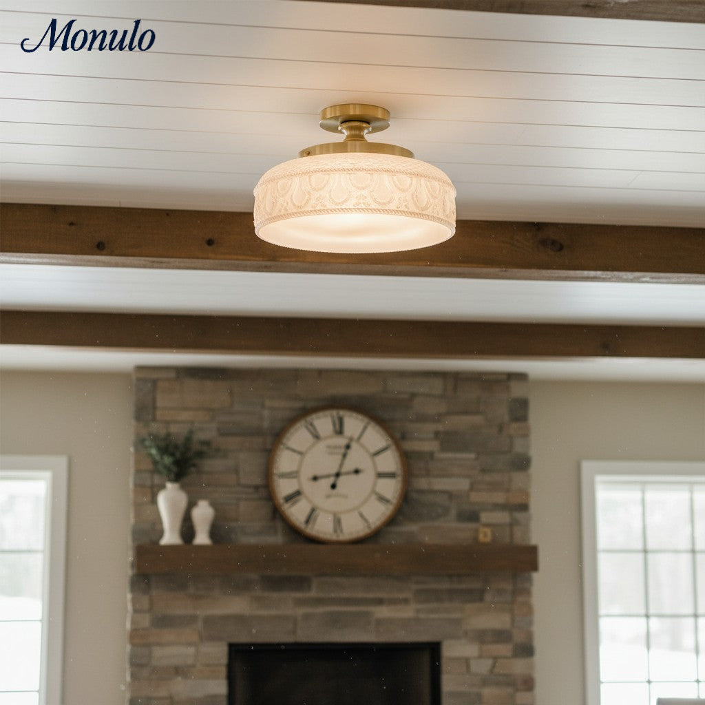 Verdoma Modern Glass Pendant - Minimalist Arc Pendant Light for Kitchen Islands and Dining Areas