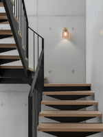 Load image into Gallery viewer, Hanton Minimal Cylinder Henry Wall Sconce - Morandi Glass and Metal Accent
