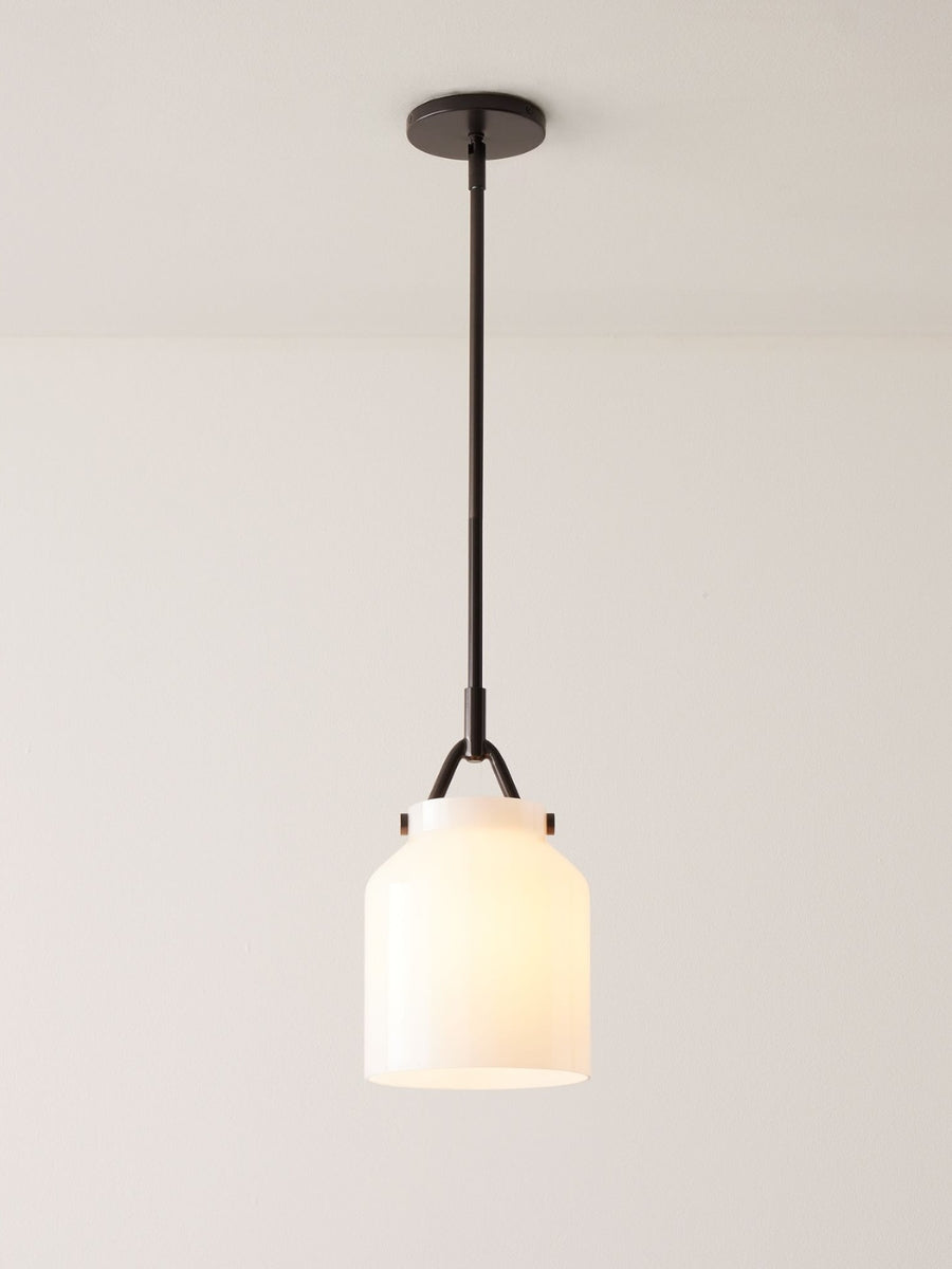 Hanton Nordic Metal Henry Pendant Light - Minimalist Glass And Metal Shade