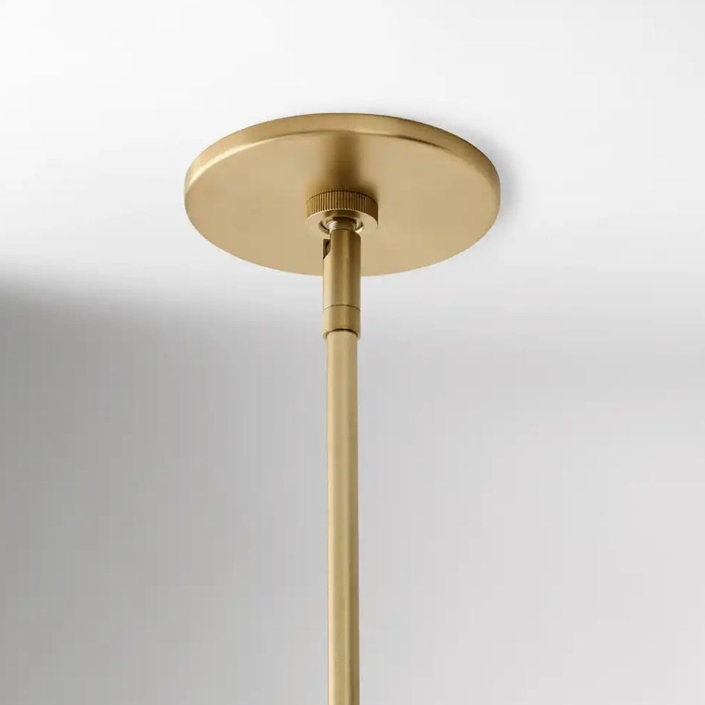 Geotower Glass Tiered Opal Pendant Light - Art Deco Vintage Style Ceiling Lamp for Living and Dining Areas