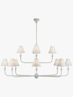 Load image into Gallery viewer, Sleek Chandelier Featuring Layered Linear Silhouette
