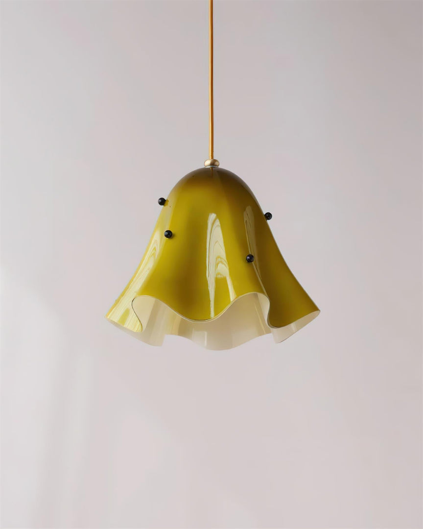 Bellina Wave-Edge Glass Pendant Lamp — Organic Contemporary Style for Dining & Living