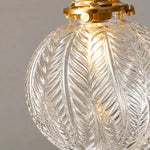 Charger l'image dans la visionneuse de galerie, Vintage Leaf-Pattern Glass Ball Pendant Lamp