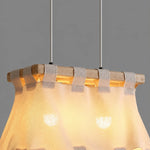 Cargar imagen en el visor de la Galería, Warm 3000K illuminated fabric pendant shade