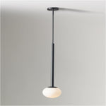 Load image into Gallery viewer, Rolvona Oval Glass Pendant Light - Modern White Glass Shade for Dining
