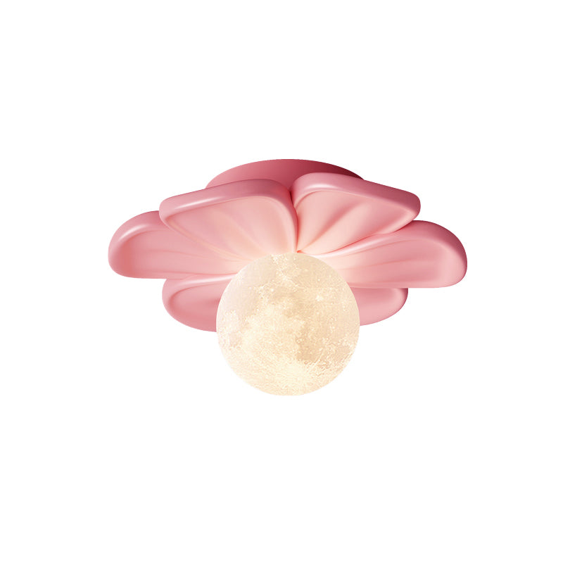 Creme Blüte Blumen Deckenlampe