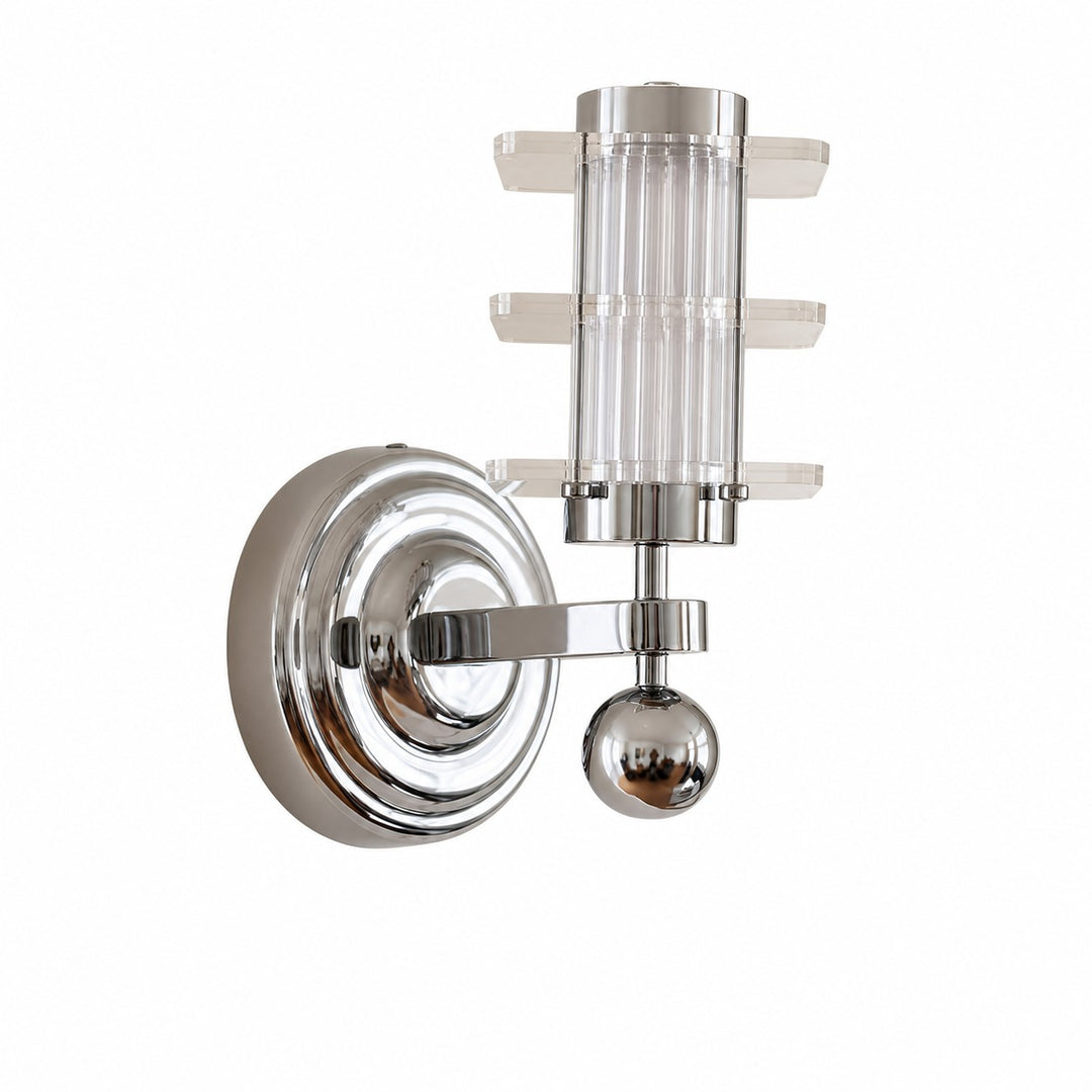 Bauhaus Ribbed Acrylic LED Wall Sconce