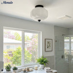 Charger l'image dans la visionneuse de galerie, Plafonnier encastré Eloise en verre laiteux – Éclairage d'accentuation moderne avec abat-jour en verre artistique 