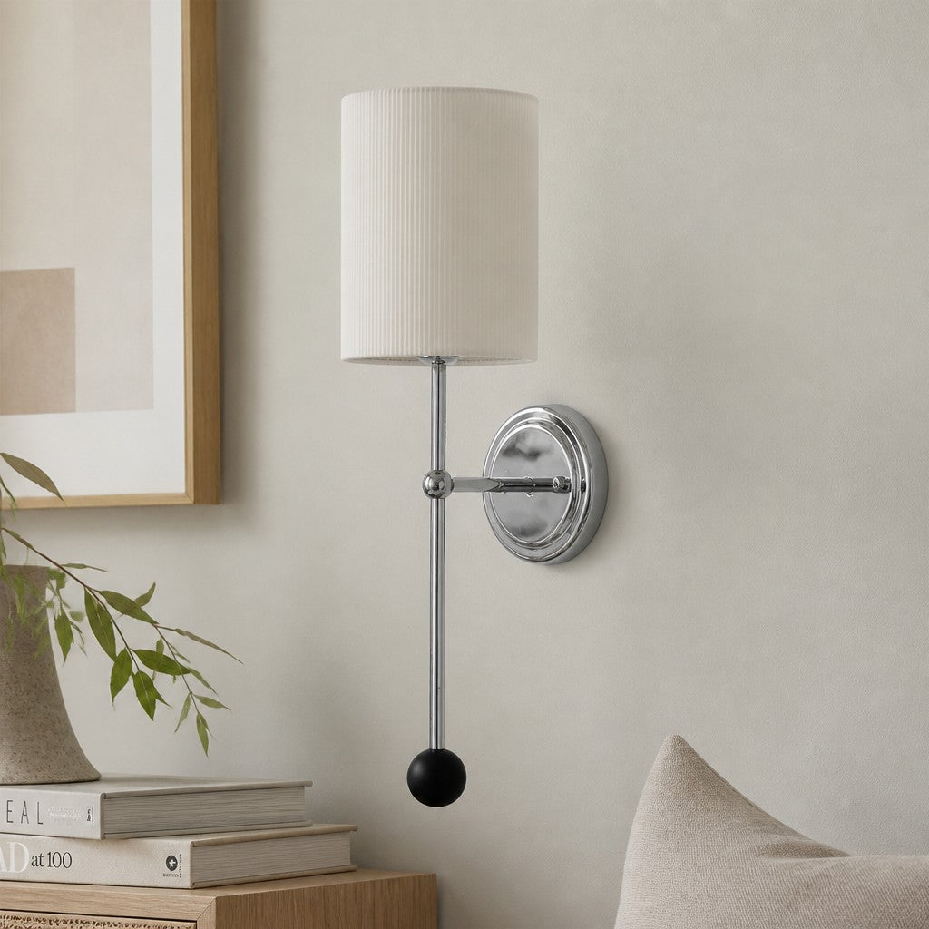 Cumoris Pleated Wall Lamp – French Inspired Bedside and Living Room Accent Light