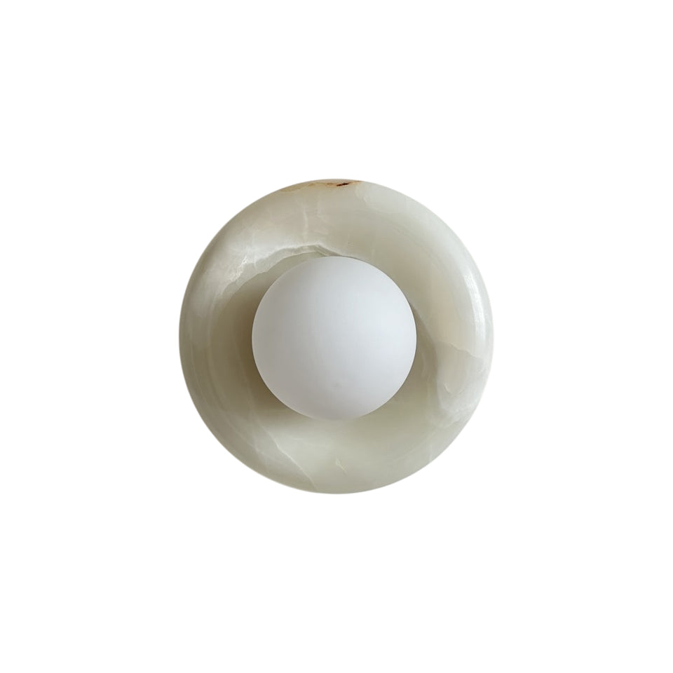 Applique Orli en jade blanc