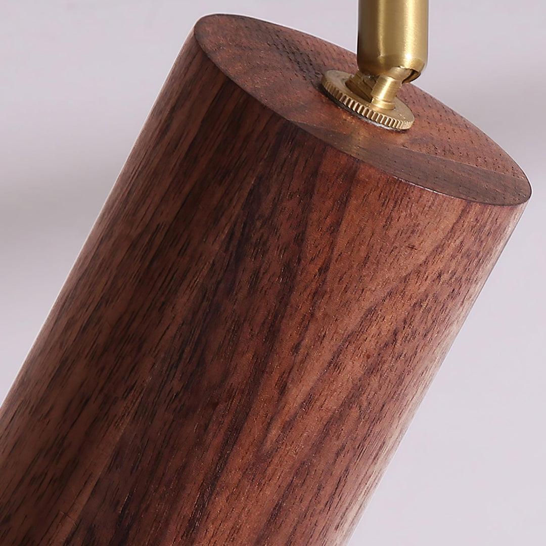 Iluminación de riel de madera Thio
