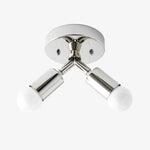 Charger l&#39;image dans la visionneuse de galerie, Mobilux Line Modern Brass Flush Mount - Minimalist Gold Ceiling Light for Bedroom
