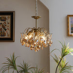 Load image into Gallery viewer, Vintage Sumptuous Teardrop Crystal Chandelier
