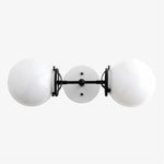 Charger l&#39;image dans la visionneuse de galerie, Lumio Globe Art Deco Vanity Light -  Opal Globe Bathroom Sconce
