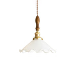 Load image into Gallery viewer, White Sculptural Glass Plug-In Pendant