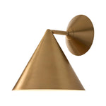 Cargar imagen en el visor de la Galería, Aplique de pared cónico de metal Brivana: aplique de pared moderno para exteriores con pantalla cónica
