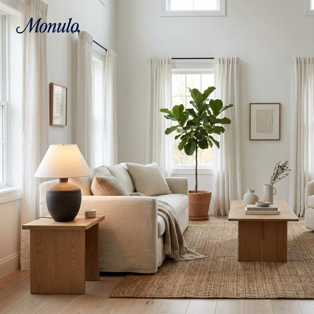 Ceruna Moderne Skulpturale Akzentlampe - Zeitgenössische Tischleuchte für Wohnzimmer und Schlafzimmer