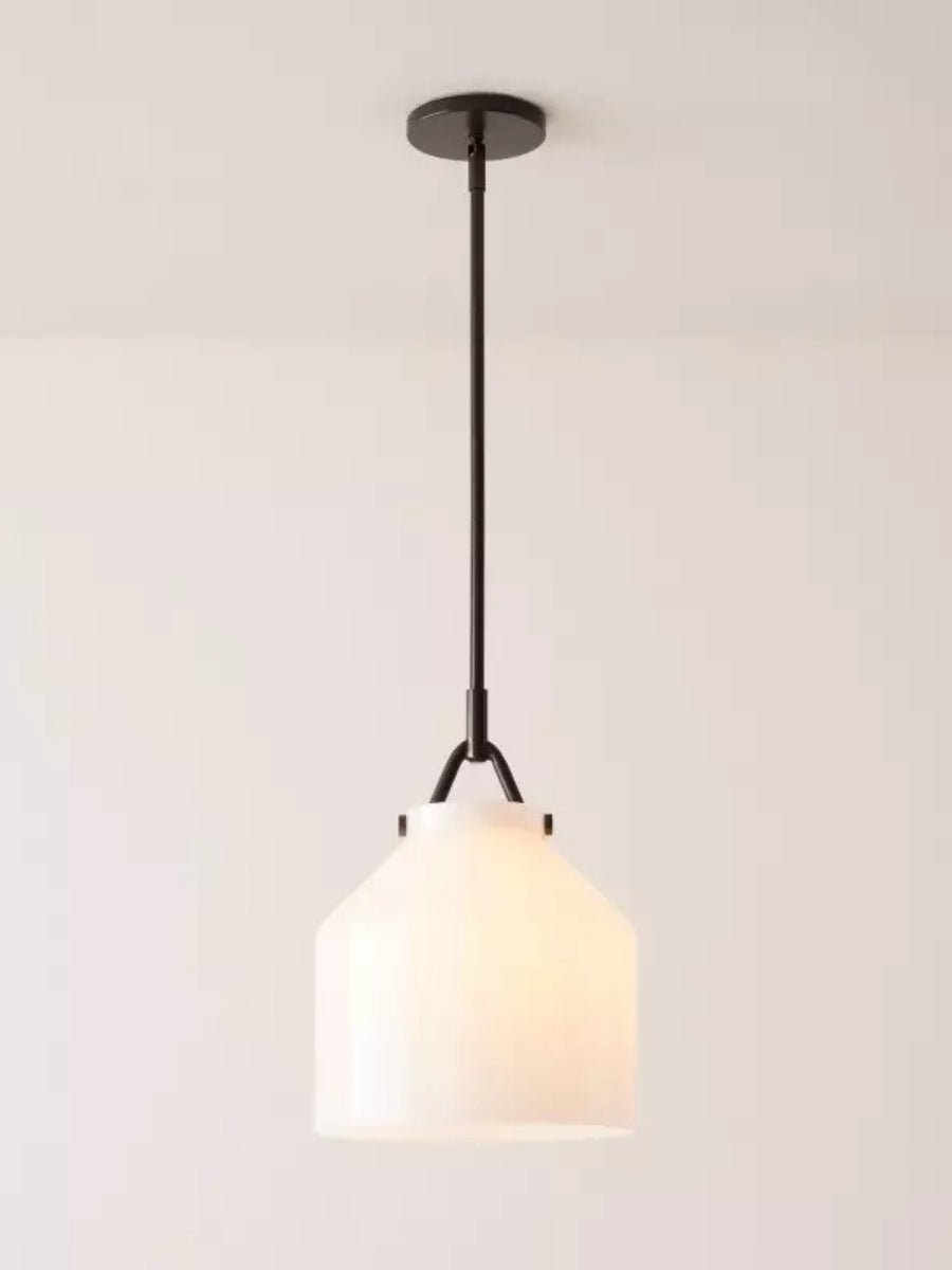 Hanton Nordic Metal Henry Pendant Light - Minimalist Glass And Metal Shade