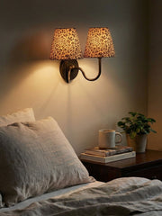 Luvora Classic Leopard Shade Wall Lamp - Vintage Style for Bedroom Lighting