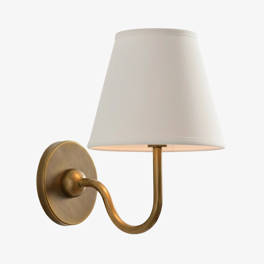 Luvora Fabric Shade Wall Sconce with Drum Shade - Classic Pleated Sconce Light