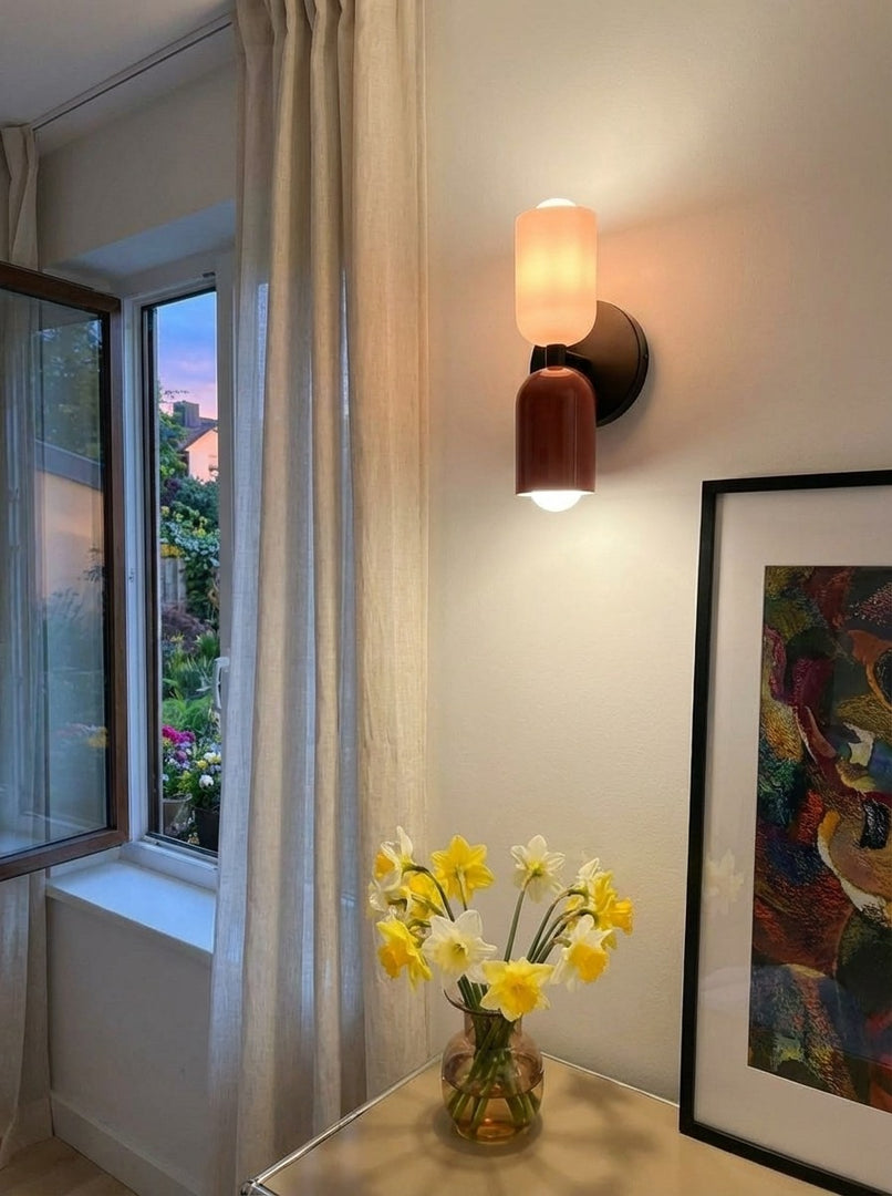 Symra Dual-Flow Metal Wall Sconce Nordic Minimalist Style - Indoor Spaces Lighting N47