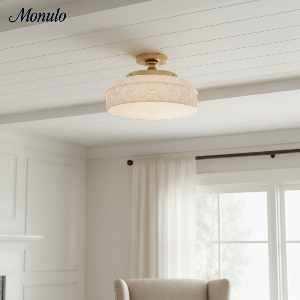 Verdoma Modern Glass Pendant - Minimalist Arc Pendant Light for Kitchen Islands and Dining Areas