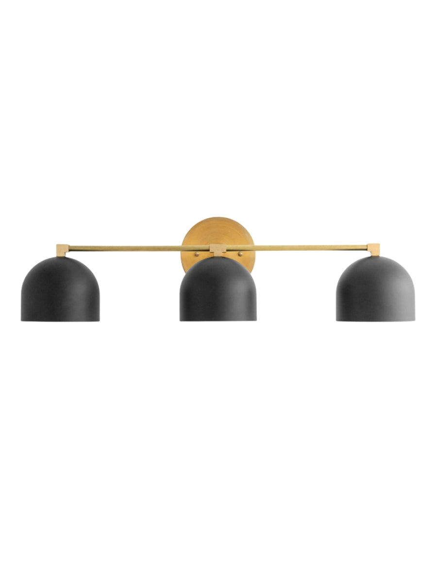 Metio Dome Vanity Wall Light – Mid-Century Fixture for Bathroom