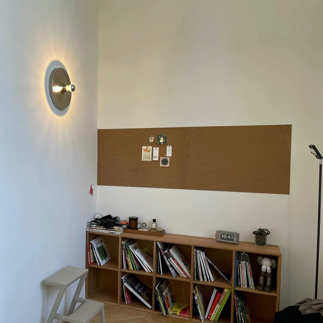 Plafonnier contemporain Space Age Disc, finition chromée