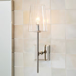 Load image into Gallery viewer, Derlina Clear Glass Sconce - Elegant Single To Triple Vanity Sconce
