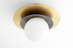 Load image into Gallery viewer, Artivo Modern Layered Globe Ceiling Light with Brass Finish for Living Room, Bedroom and Bathroom
