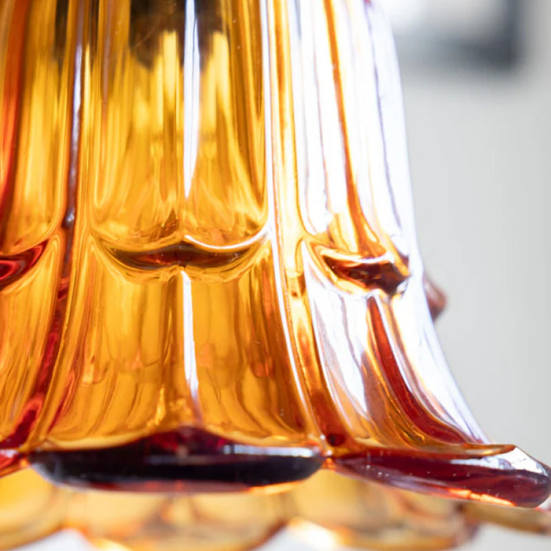 Suspension en Verre Classique Solmira - Lampe Suspendue Décorative Facile à Installer pour Salon et Entrée