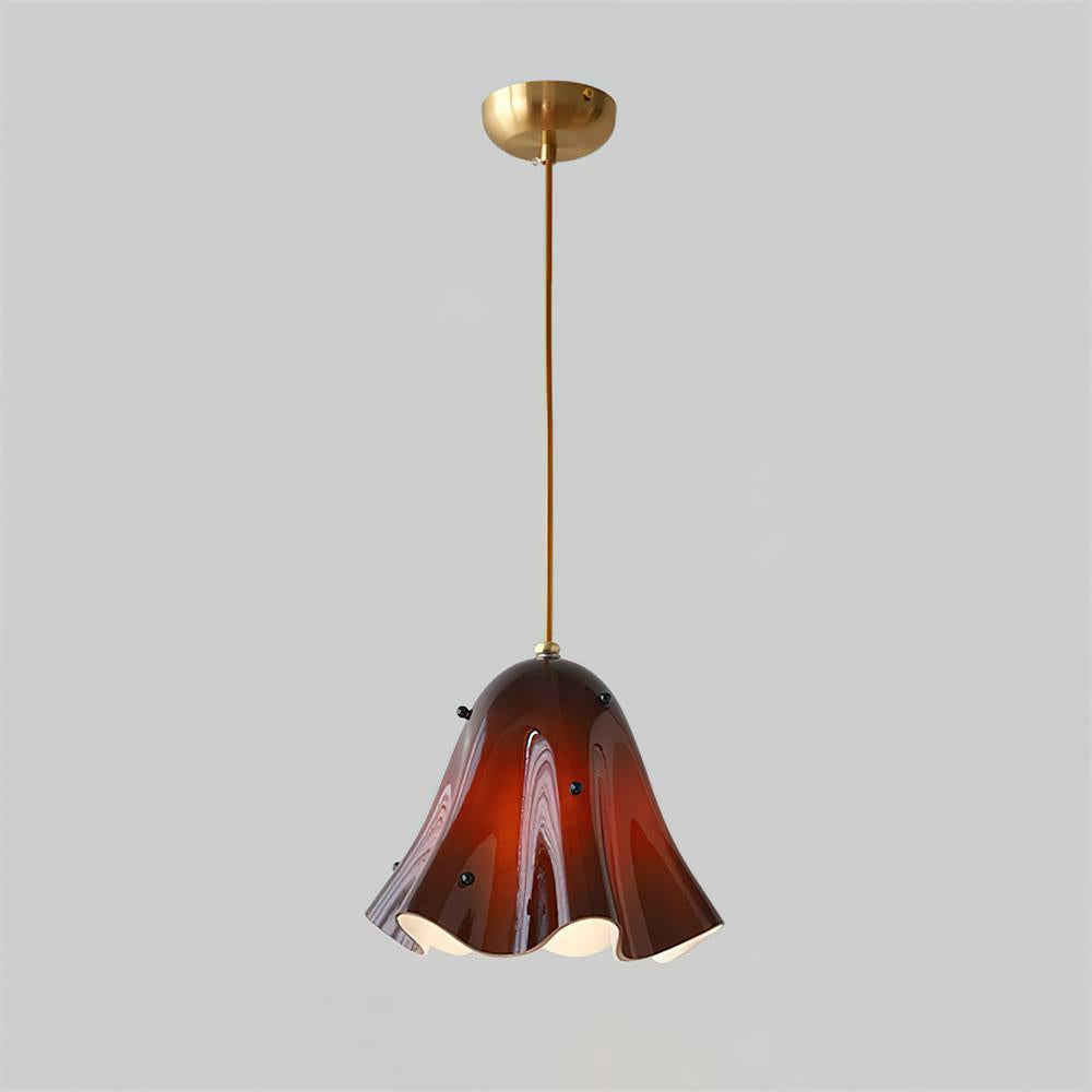 Bellina Wave-Edge Glass Pendant Lamp — Organic Contemporary Style for Dining & Living