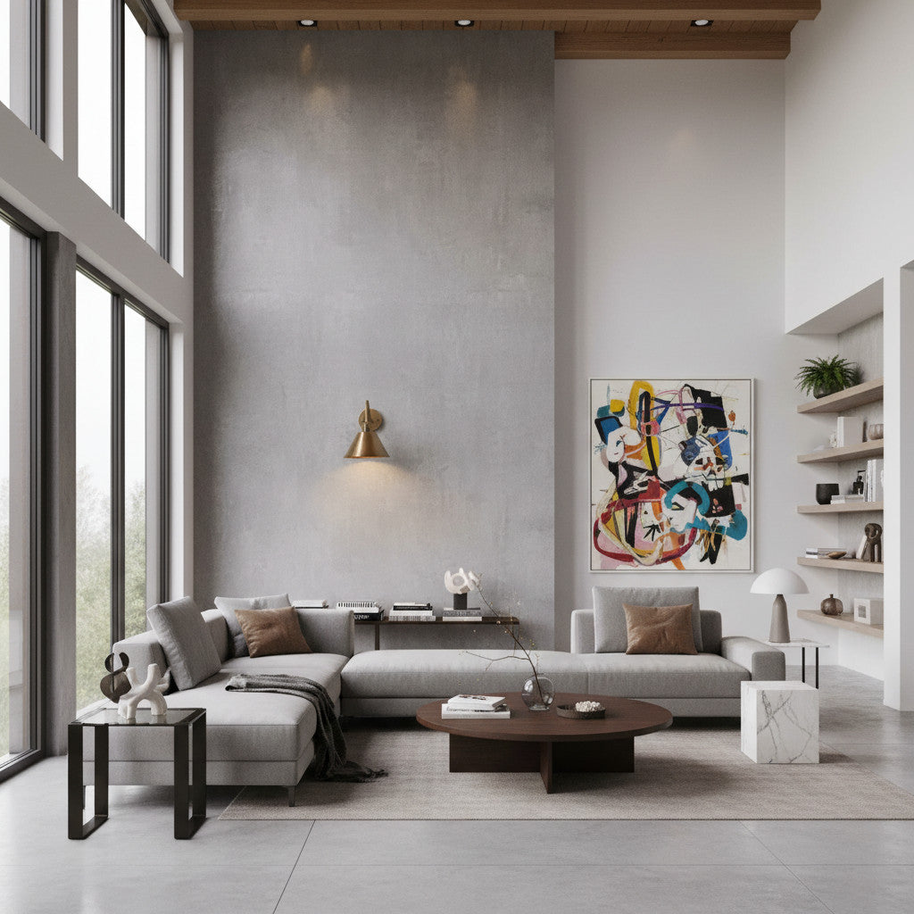 Applique murale contemporaine en métal effilé Narix pour couloirs et chambres