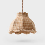 Load image into Gallery viewer, Vintage Plaid Fabric Pendant Light