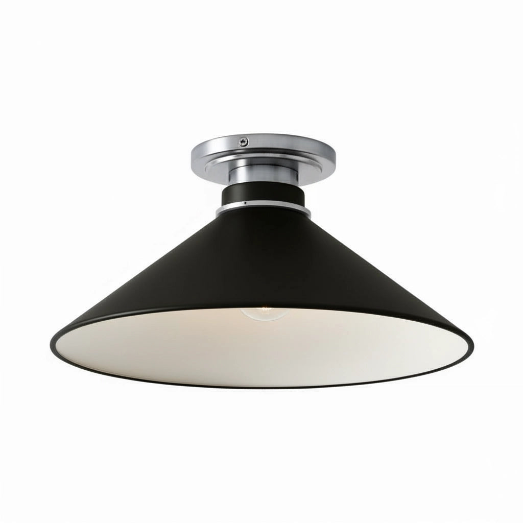 Aurenza Modern Industrial Flush Mount – Elegant Ceiling Lamp for Residential Interiors