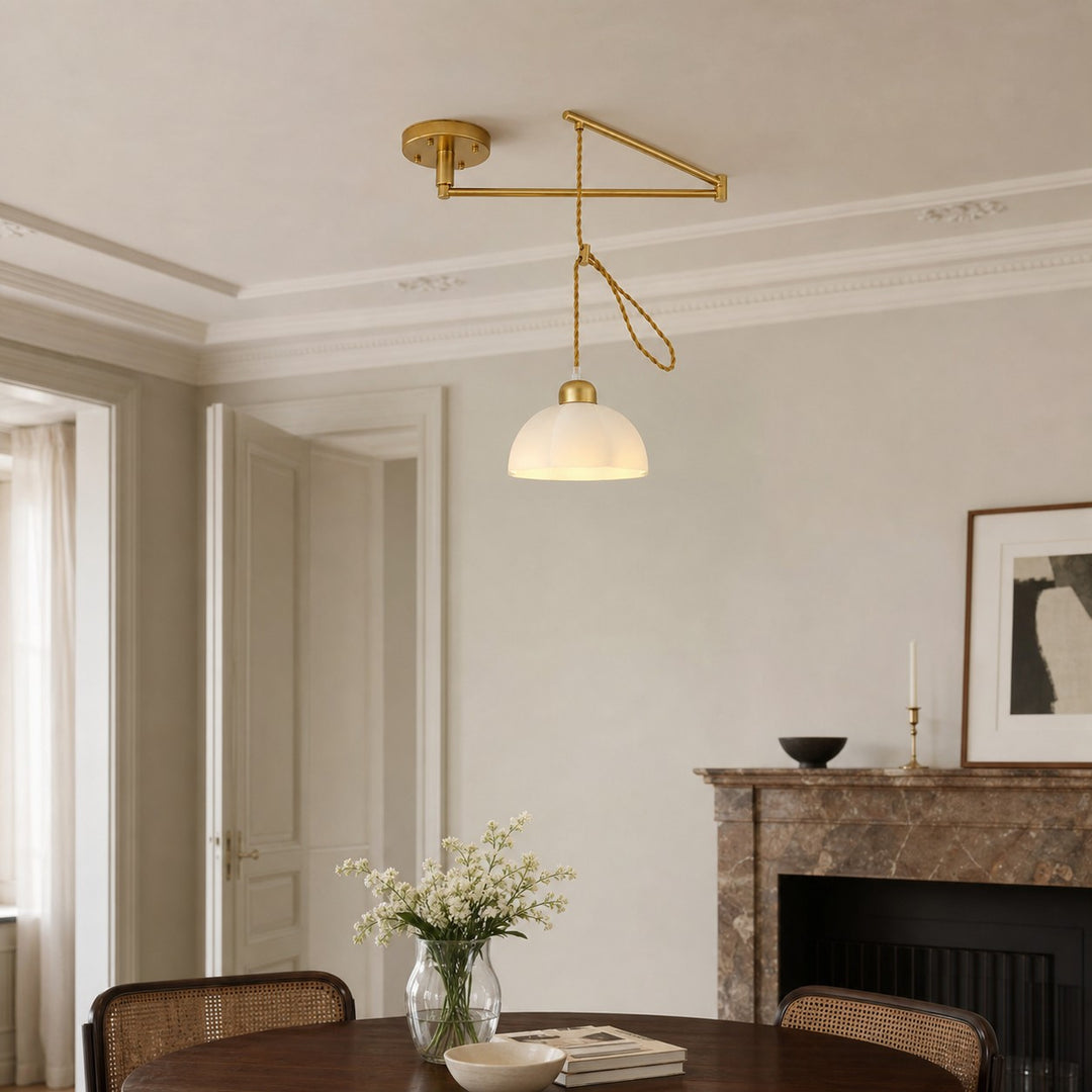Modern Adjustable Swing Arm Pendant Light