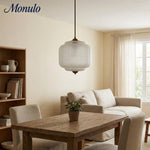 Load image into Gallery viewer, Eloise Vintage Inspired Scalloped Milk Glass Pendant - Modern Accent Light for Kitchen and Bedroom