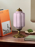 Charger l&#39;image dans la visionneuse de galerie, Lampe de table LED Eloise vintage en verre
