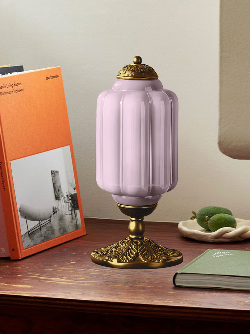 Lampe de table LED Eloise vintage en verre