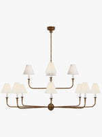 Load image into Gallery viewer, Sleek Chandelier Featuring Layered Linear Silhouette
