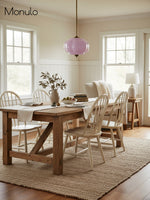 Load image into Gallery viewer, Vintage Milk Glass Semi Flush Mount Eloise Pendant Light
