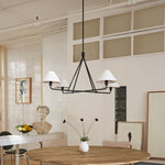 Load image into Gallery viewer, Diora Linen Shade Chandelier - 2 or 4 Light Dining and Island Light
