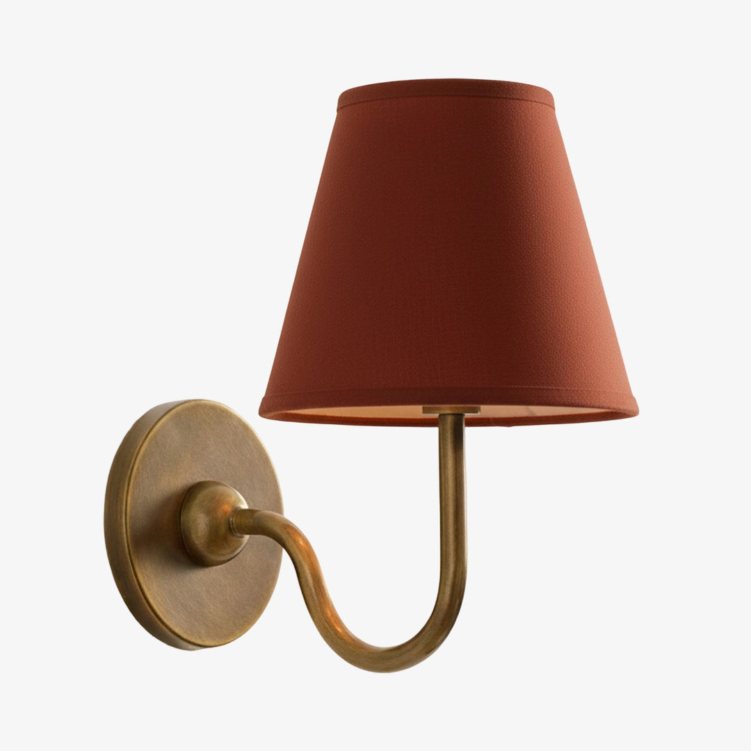 Luvora Fabric Shade Wall Sconce with Drum Shade - Classic Pleated Sconce Light