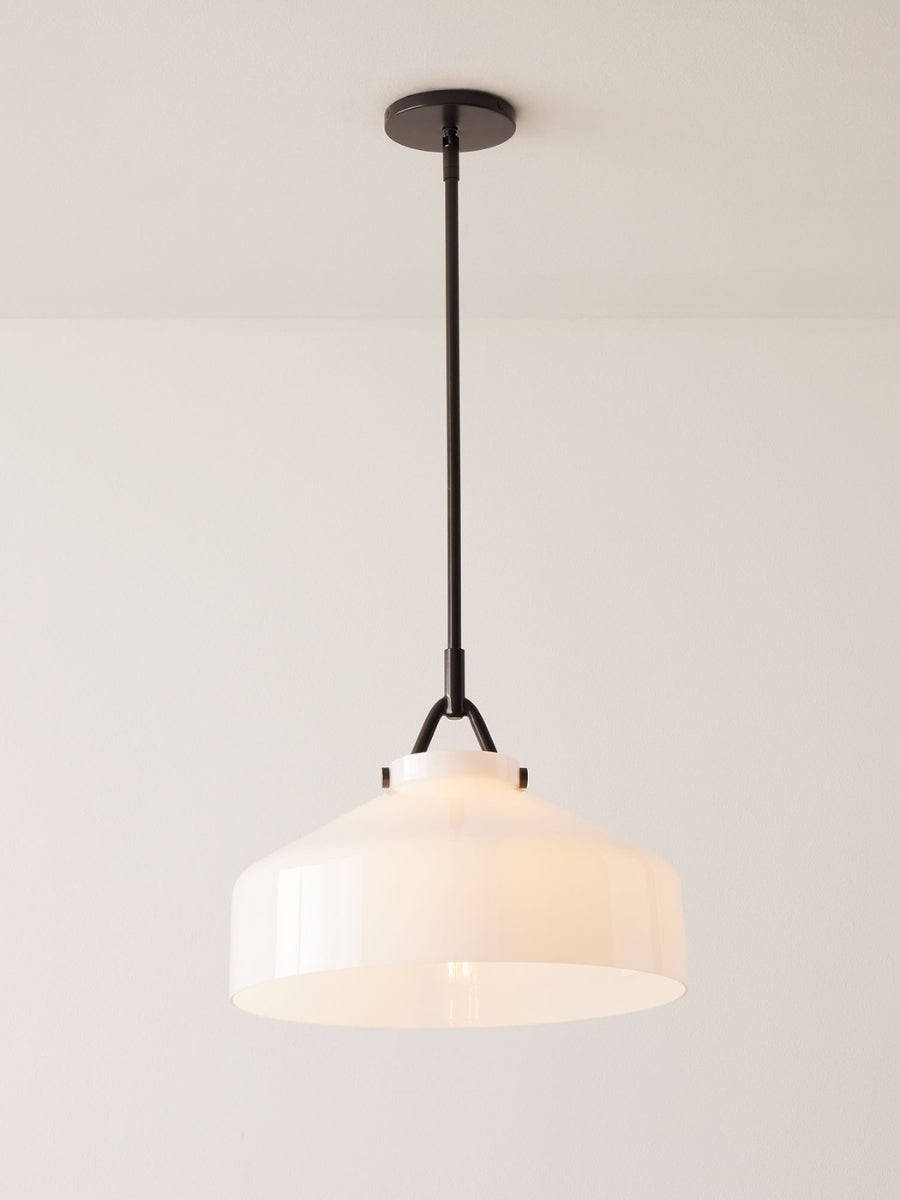 Hanton Nordic Metal Henry Pendant Light - Minimalist Glass And Metal Shade